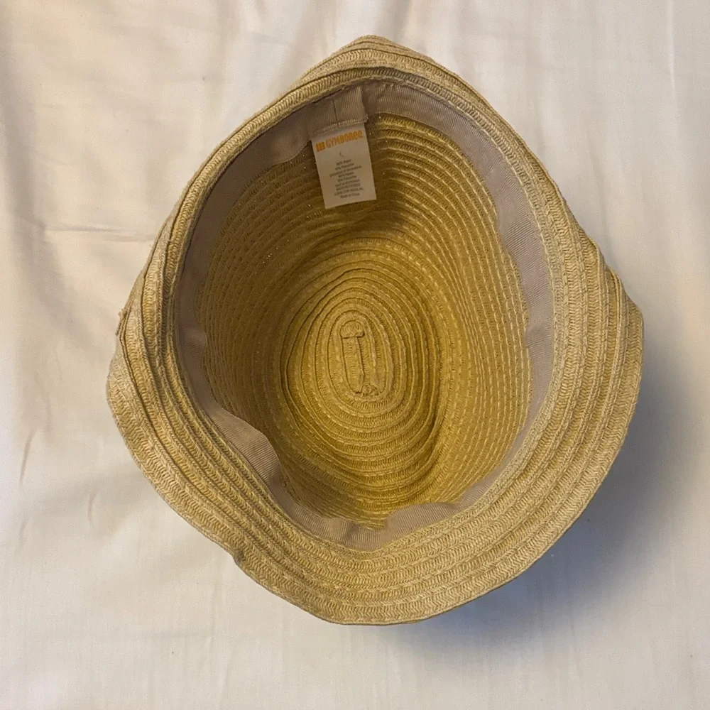 Gymboree Tan Straw Hat with Colorful Band